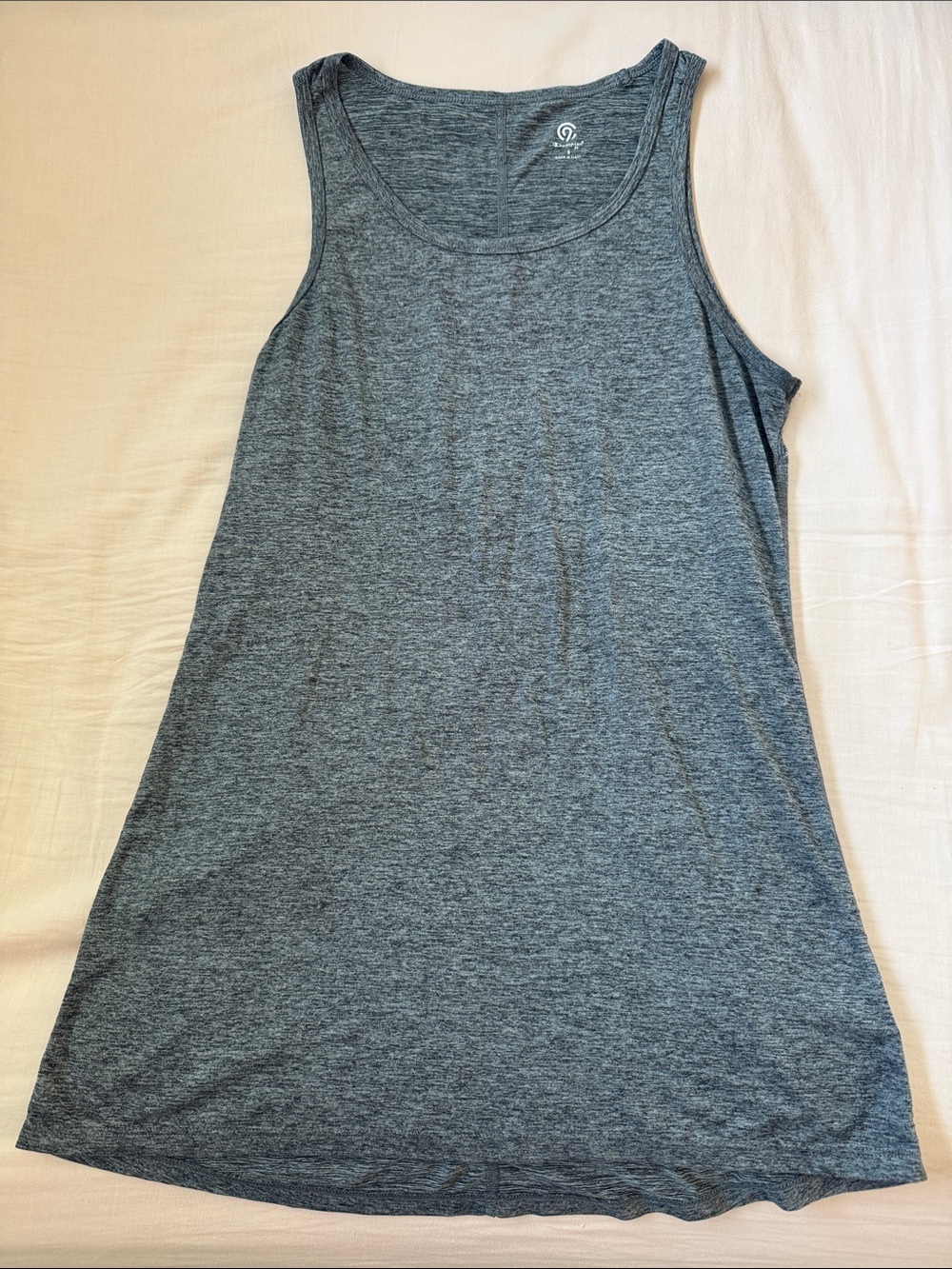 Small Women's Heathered Gray Sleeveless Tank Top